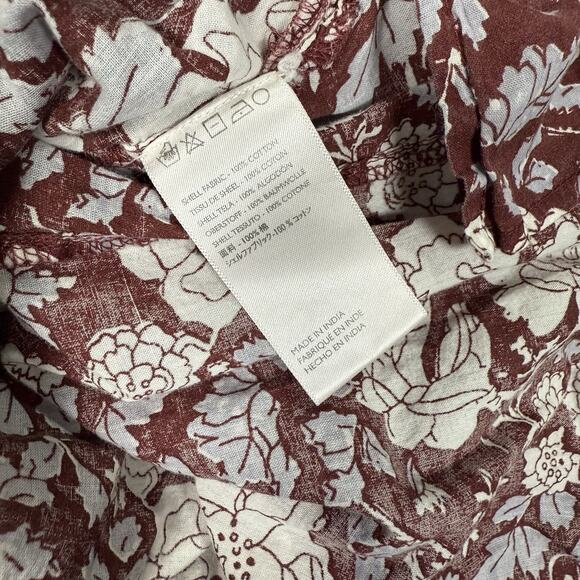 Anthropologie Cleobella Rafia Lace Blouse Women's Size XS Balloon Sleeve Cottage - Picture 10 of 10